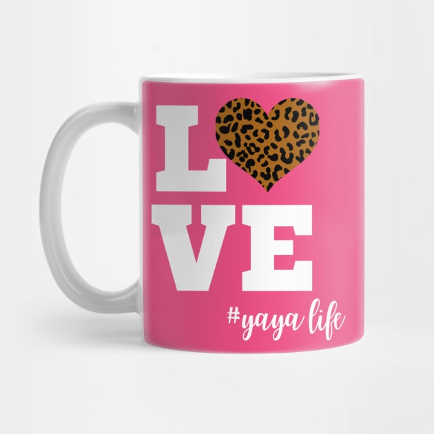 Love Yaya Life Leopard Print Heart by Hello Sunshine